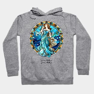 Stained Glass Aquarius Hoodie